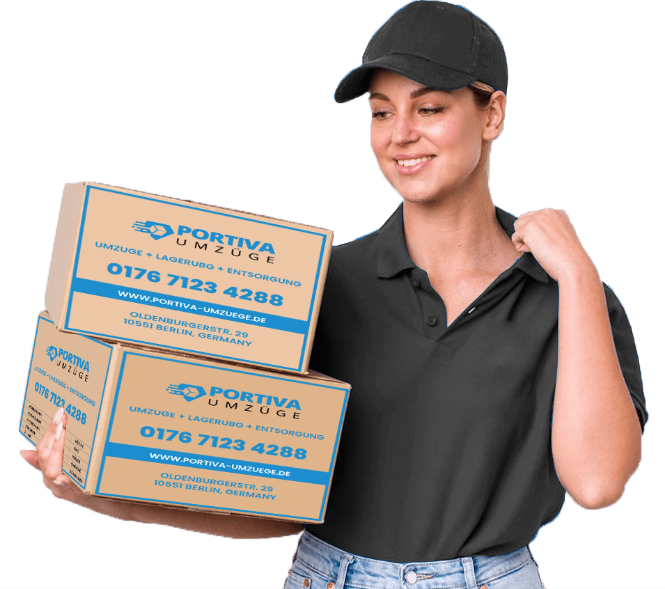 lady-with-umzugprofi-boxes